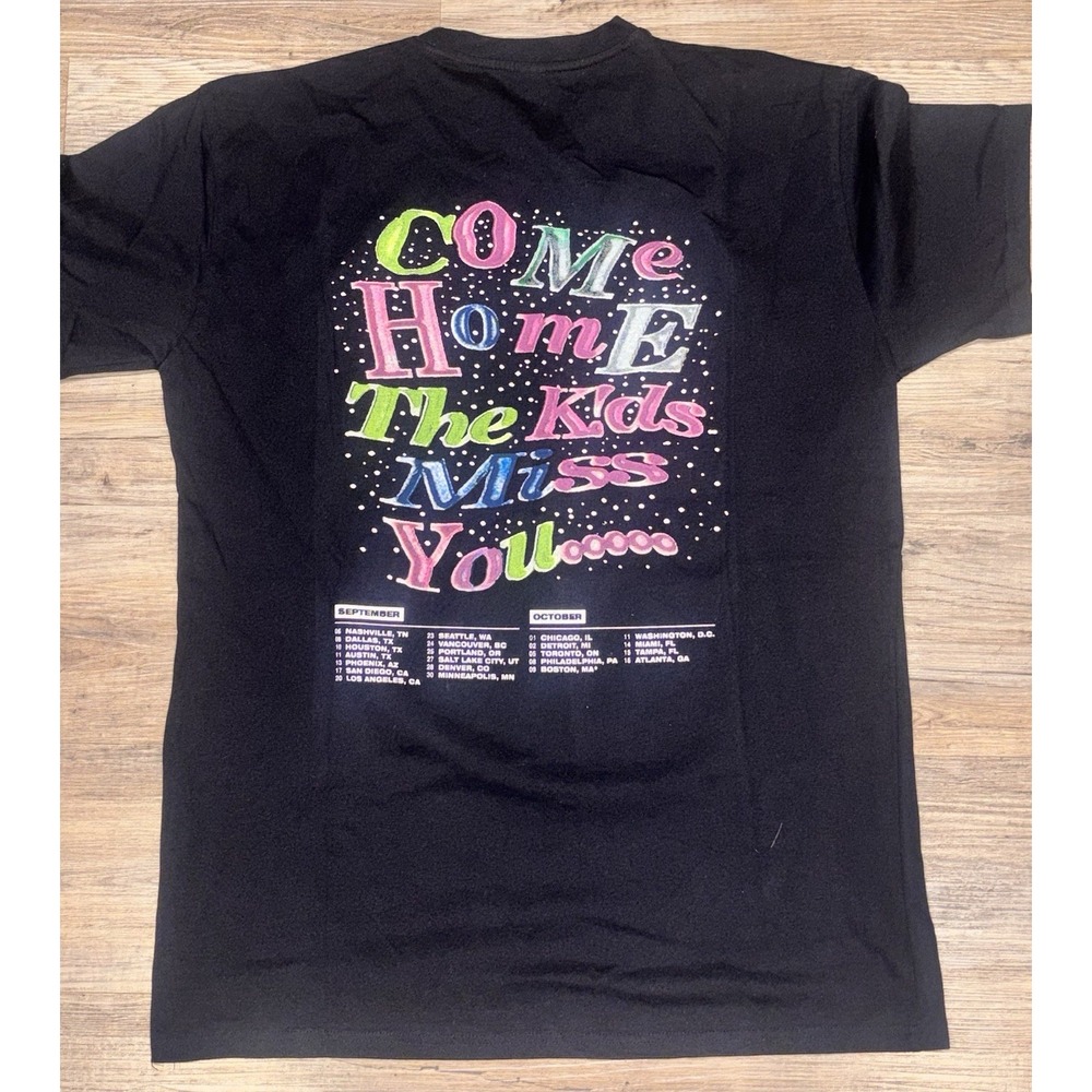 Jack Harlow Come Home The Kids Miss You Tour Graphic T-Shirt Black XL Hip Hop